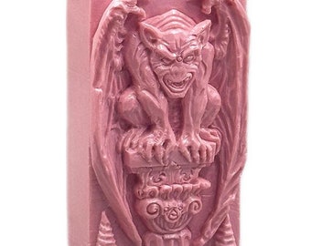 GARGOYLE SILICONE MOLD for soap making wax candle plaster clay resin chocolate gothic monster
