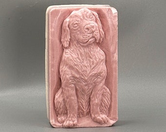 LABRADOR SILICONE MOLD soap bar mould 5,5oz   resin plaster chocolate wax icing sturdy detailed  dog animal
