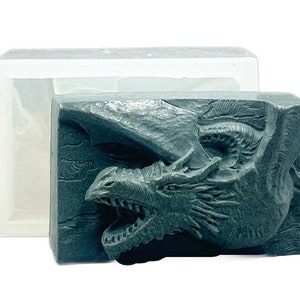 Dragon Soap Mold: Silicone Resin Clay Wax Mould