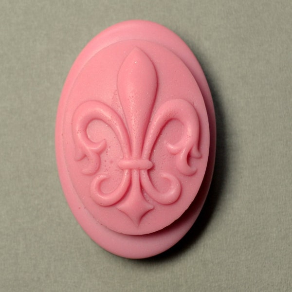 Fleur de lys savon silicone moule moule résine wa plâtre