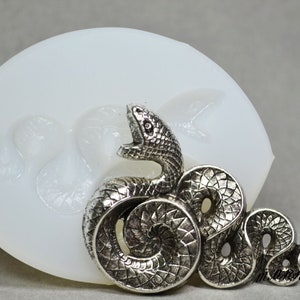 SNAKE SILICONE MOLD sugarcraft resin fimo polymer clay mould soap fimo wax plaster icing chocolate food mould