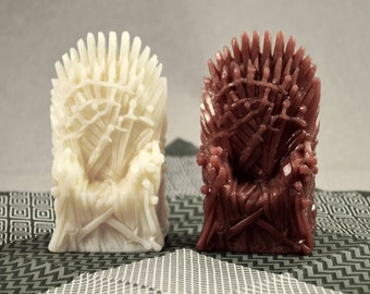IRON THRONE MOLD silicone soap  bar mould 5oz   resin plaster chocolate wax icing game of thrones dragon
