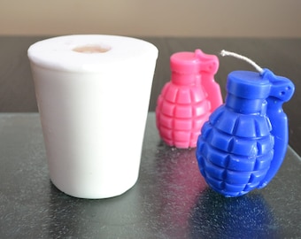 GRENADE!- FULL 3D silicone mold - candle, bath bomb mould