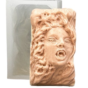 VAMPIRE SILICONE MOLD for soap  making, flexible, sturdy 5oz  fondant  resin plaster chocolate wax icing halloween