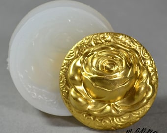 Rose Flower Silicone Mold: Sugarcraft, Resin, Polymer Clay