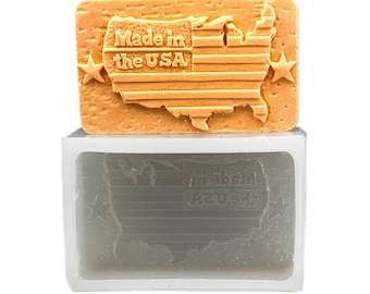 AMERICAN FLAG SILICONE mold for soap making and other crafts