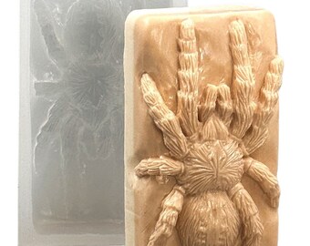 TARANTULA SILICONE MOLD for soap making resin wax candle polymer clay chocolate spider