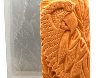 PARROT SILICONE MOLD soap mould  plaster clay wax resin ara bird