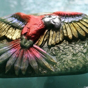 PARROT SILICONE MOLD  soap bird making mould  plaster clay wax resin