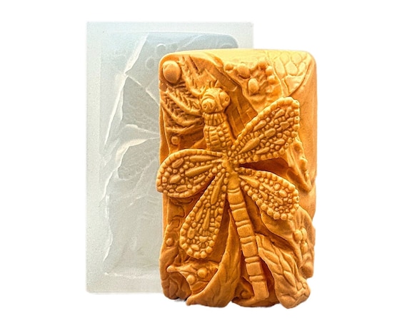 Dragonfly Silicone Mold For Soap Making - DIY Craft Mold For Resin, Chocolate, And Candles