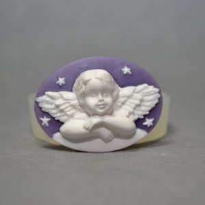 ANGEL SILICONE MOLD cherub sugarcraft resin fimo polymer clay mould soap fimo wax plaster icing chocolate food use grade mould