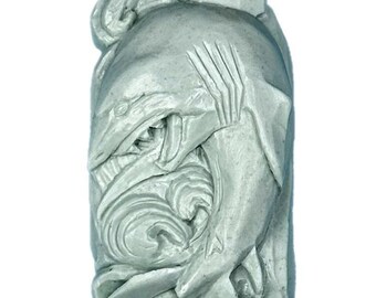 SHARK SILICONE MOLD soap wax plaster resin clay cement  jaws