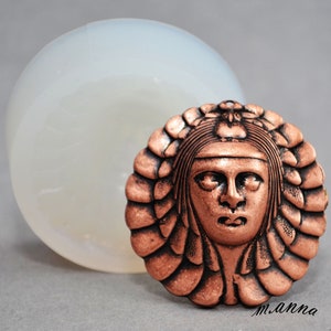 AFRIKANISCHE DAME SILIKON Gießform ägyptische Königin Zucker Kunstharz Fimo Polymer Clay Form Fimo Wachs Gips Zuckerguss Cupcake Schokolade Lebensmittel verwenden Gießform