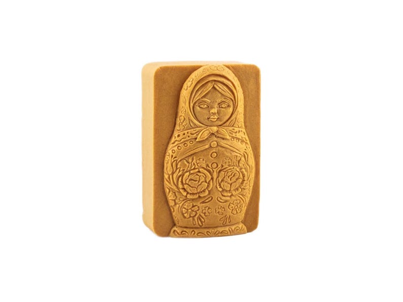 MATRYOSHKA SILICONE MOLD for soap making and other crafts, nesting doll image 1