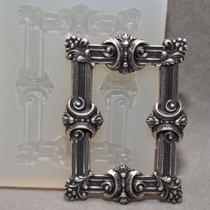 VICTORIAN FRAME - SILICONE mould - resin, polymer clay, fimo, sugarcraft, brass casting mold