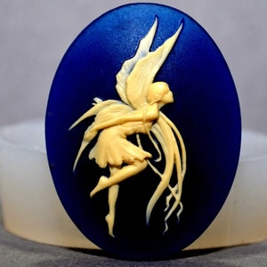 FAIRY SILICONE MOLD cameo Flexible  sugarcraft resin fimo polymer clay mould soap fimo wax plaster icing chocolate food grade silicone