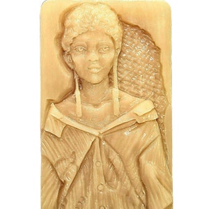 AFRICAN LADY Silicone MOLD for soap making and other crafts
