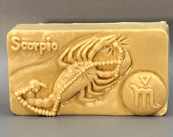 SCORPIO SOAP SILICONE mold bar mould 5,5oz   resin plaster chocolate wax icing zodiac candle