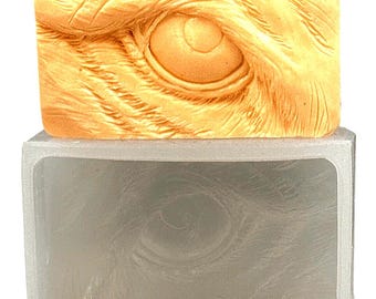 TIGER EYE MOLD silicone  soap bar mould 5,5oz   resin plaster chocolate wax icing cat