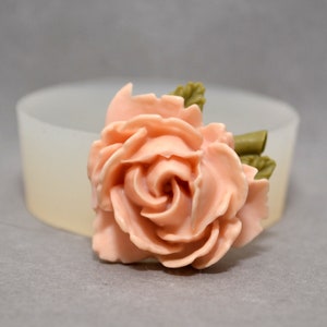 ROSE SILICONE MOLD fimo, resin, polymer clay, fondant, soap plaster wax mould flower flexible food grade