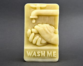 WASH ME MOLD silicone soap plaster clay resin chocolate flexible food grade wash me