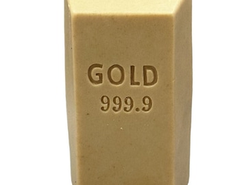 GOLD SILICONE MOLD soap bar mould 5,5oz resin plaster chocolate wax icing sturdy detailed  bar