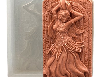 BELLY DANCER SILICONE mold for soap making and other crafts