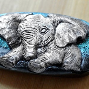 ELEPHANT SOAP SILICONE Mold soap bar soap making mould  plaster clay wax resin