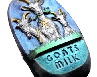 GOAT SOAP SILICONE mold milk bar mould polymer clay resin chocolate fondant