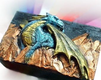 DRAGON SILICONE MOLD soap soap bar winter is coming mica plaster clay wax resin game of thrones dinosaur