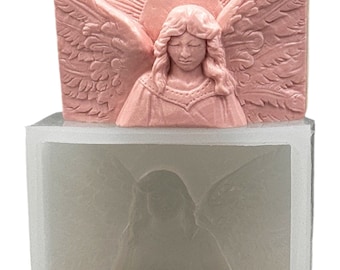 ANGEL SILICONE MOLD mould cherub 5oz soap candle plaster wax
