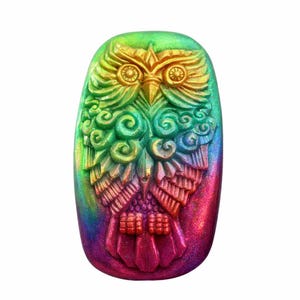 Owl Soap Silicone Mold: Clay, Wax, Resin Bird Mould (92X54X28MM)