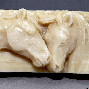 HORSE SILICONE MOLD for soap making and other crafts, sturdy, flexible full of details