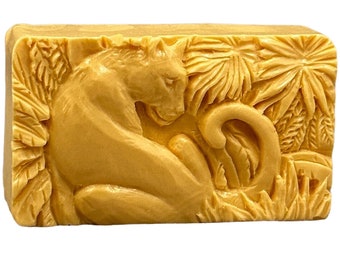 BLACK PANTHER MOLD silicone bar mould candle resin plaster chocolate wax icing africa animal