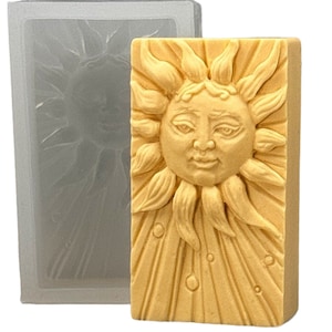 SUN SILICONE SOAP mal zeep mal 5,5 oz harsgips chocolade wax icing sky man