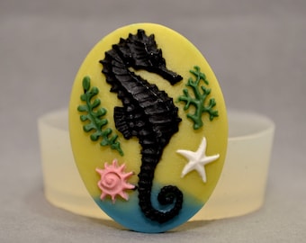 Stampo in silicone a forma di cavalluccio marino / Stampo 3D a forma di animale marino per resina, argilla, fondente, cioccolato, sapone, candele, gioielli e artigianato fai da te - Italia