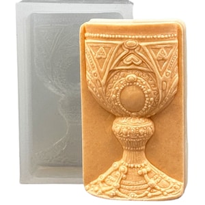 HOLLY GRAIL MOLD シリコン製石鹸バー型 5.5オンス 樹脂 石膏 チョコレート ワックス アイシング 頑丈 精巧 バーカップ