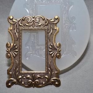 FRAME SILICONE MOLD sugar craft polymer clay fimo resin plaster embossing powder mould victorian uteefood use