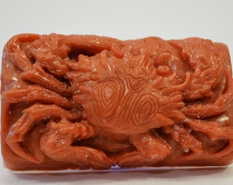 CRAB SOAP SILICONE mold bar mould 5oz   resin plaster chocolate wax icing