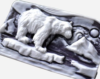 BEAR SILICONE MOLD for soap making and other crafts flexible and durable