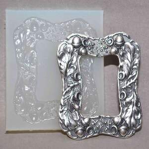 FRAME SILICONE MOLD oak sugarcraft resin polymer clay fimo utee mould