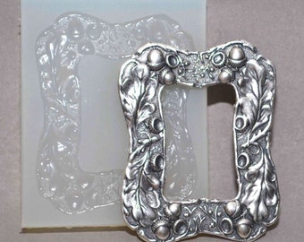 FRAME SILICONE MOLD oak sugarcraft resin polymer clay fimo utee mould