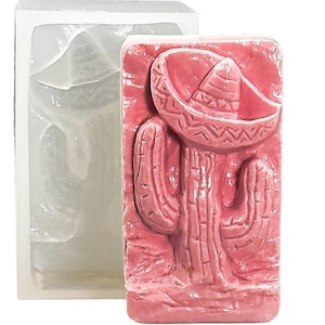 CACTUS SILICONE MOLD for soap making and other crafts flexible durable