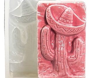 CACTUS SILICONE MOLD for soap making and other crafts flexible durable
