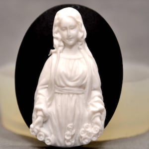 VIRGIN MARY MOLD silicone sugarcraft resin holly communion baptism christening polymer clay wax plaster icing soap polymer clay wax plaster