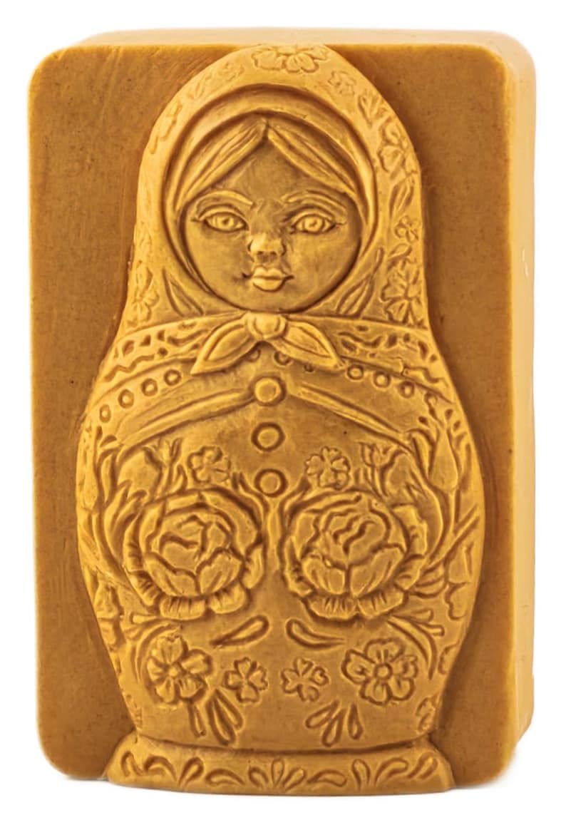 MATRYOSHKA SILICONE MOLD for soap making and other crafts, nesting doll image 3