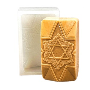 Star of David Silicone Mold: Soap, Resin, Wax, Plaster