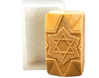 STAR OF DAVID silicone mold for soap making resin wac candle gypsum plaster and many others jewish symbol