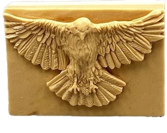 CROW SILIOCNE MOLD soap bar mould 5,5oz   resin plaster chocolate wax icing sturdy detailed bird