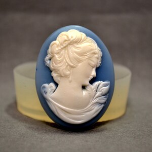 LADY SILICONE MOLD cameo sugarcraft resin fimo polymer clay mould soap fimo wax plaster icing chocolate food use food grade mould